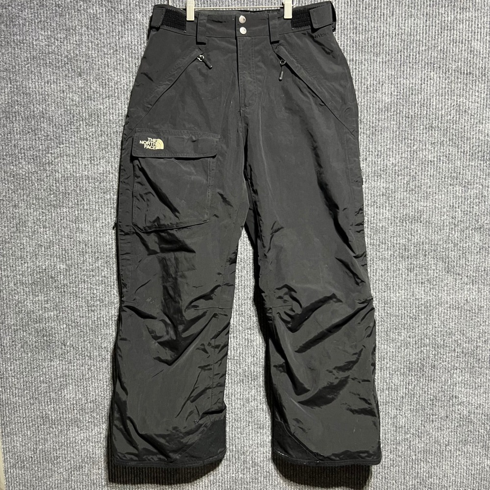 The North Face Snow Pants Mens Small Black HyVent Ski Snowboard Cargo Waterproof